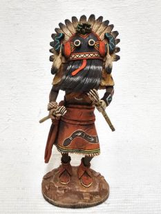 Native American Hopi Carved Broadface Guard Kachina Doll (Katsina Doll)