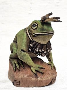 Native American Hopi Carved Frog Spirit Being Shape Shifter