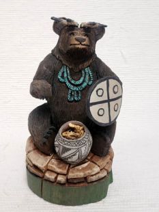 Native American Hopi Carved Bear Powerful Healer