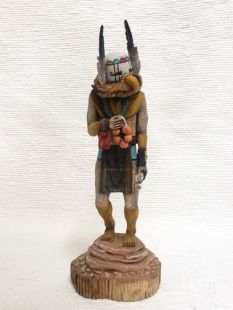 Native American Hopi Carved Prairie Falcon Runner Katsina Doll