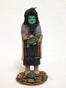 Native American Hopi Carved Turtle Maiden Katsina Doll