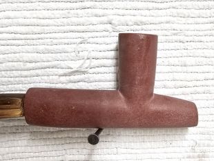 Native American Made Pipestone Plains Style Pipe 