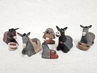 Mata Ortiz Handbuilt and Handpainted Burro Nativity 