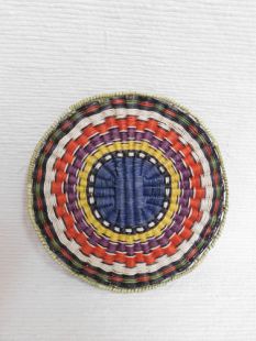 Native American Hopi Made Wicker Plaque