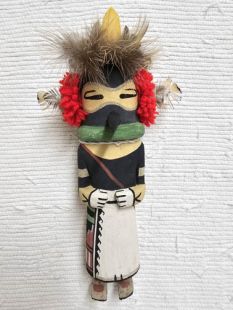 Old Style Hopi Carved Quail Traditional Runner Katsina Doll