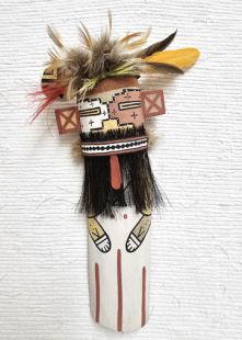 Old Style Hopi Carved Hillili Traditional Guard Katsina Doll