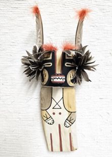 Old Style Hopi Carved Badger Traditional Powerful Healer Katsina Doll