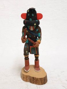 Native American Hopi Carved Fire Boy or Firewalker Kachina Doll (Katsina Doll)