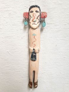 Native American Hopi Carved Hehey'a Katsina Doll