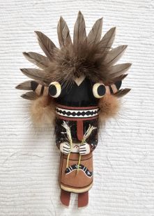 Old Style Hopi Carved Broadface Traditional Guard Katsina Doll