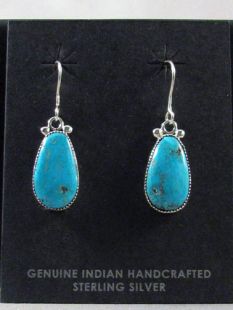 Native American Zuni Made Earrings with Turquoise
