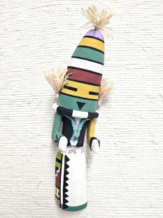 Old Style Hopi Carved Mud Thrower Traditional Racer Kachina Doll (Katsina Doll)