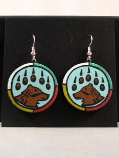 Native American Hopi Made Bear Earrings