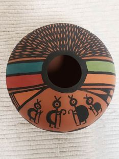 Native American Acoma Handpainted Seed Pot