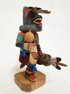 Native American Hopi Carved Wolf Hunter Katsina Doll
