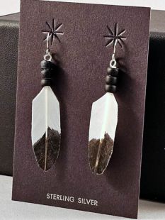 Native Americanc Made Wampum Earrings