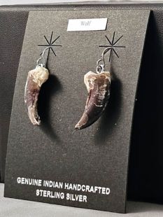 Native Americanc Made Wampum Earrings