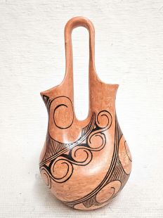 Native American Hopi Handbuilt and Handpainted Wedding Vase 