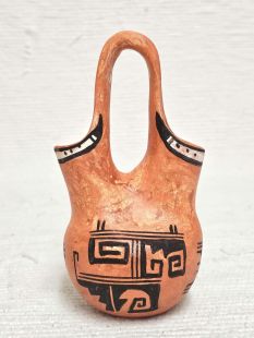 Native American Hopi Handbuilt and Handpainted Wedding Vase