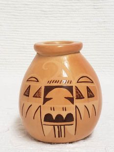 Native American Hopi Handbuilt and Handpainted Traditional Pot with Thunderbird