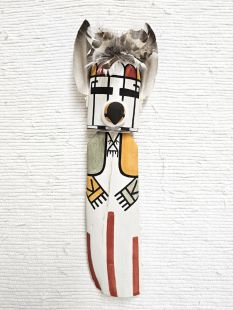 Old Style Hopi Carved Prairie Falcon Traditional Racer Kachina Doll (Katsina Doll)
