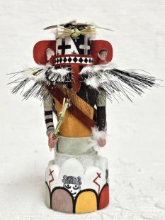 Old Style Hopi Carved Warrior Traditional Policeman Kachina Doll (Katsina Doll)