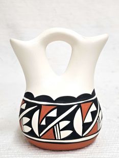Native American Acoma Handpainted Wedding Vase