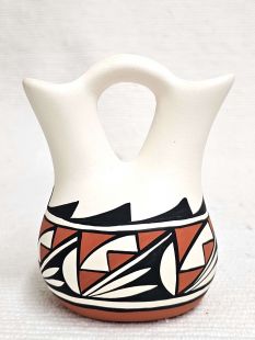Native American Acoma Handpainted Wedding Vase