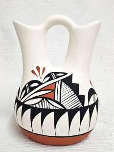 Native American Acoma Handpainted Wedding Vase