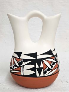 Native American Acoma Handpainted Wedding Vase