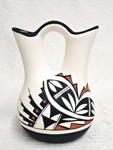 Native American Acoma Handpainted Wedding Vase