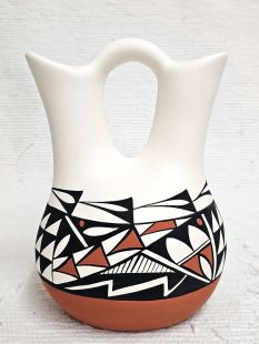Native American Acoma Handpainted Wedding Vase