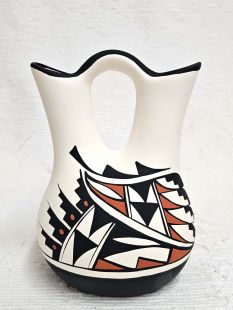 Native American Acoma Handpainted Wedding Vase