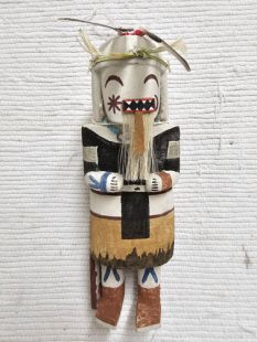 Old Style Hopi Carved Chakwaina Traditional Warrior Katsina Doll