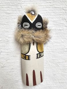 Old Style Hopi Carved Greasy Traditional Racer Katsina Doll