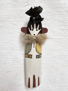 Old Style Hopi Carved Pot Carrier Traditional Katsina Doll