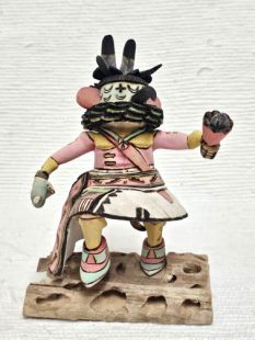 Native American Hopi Carved Roadrunner Kachina Doll (Katsina Doll)