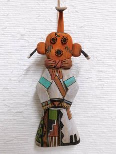 Old Style Hopi Carved Mudhead Traditional Clown Katsina Doll