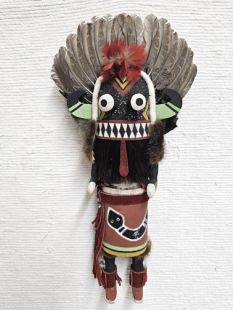 Old Style Hopi Carved Broadface Traditional Guard Katsina Doll