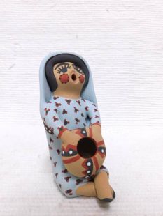 Native American Jemez Made Storyteller with Pot