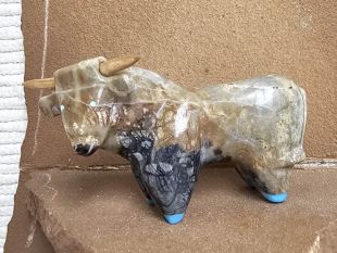 Zuni Carved Bull Fetish