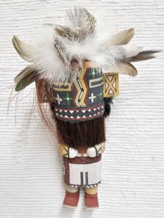 Old Style Hopi Carved Hillili Traditional Guard Kachina Doll (Katsina Doll)