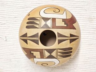 Native American Hopi Handbuilt and Handpainted Seed Pot 