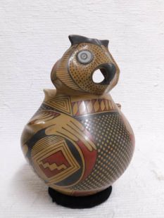 Mata Ortiz Handbuilt and Handpainted Owl Effigy