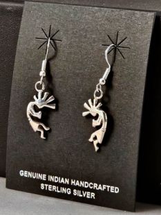 Native American Navajo Made Kokopelli Earrings