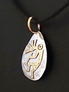 Native American Navajo Made Pendant with Kokopelli
