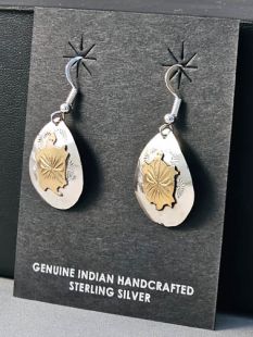 Native American Navajo Made Turtle Earrings 