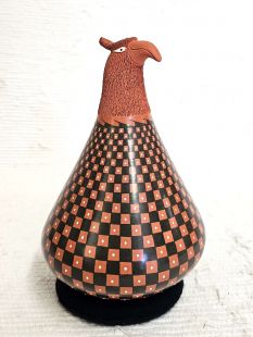 Mata Ortiz Handbuilt, Handpainted and Etched Eagle Effigy