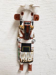 Old Style Hopi Carved Half Bear Half Warrior Traditional Guard Katsina Doll