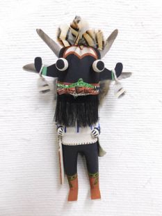 Old Style Hopi Carved Fish Eater Traditional Katsina Doll
